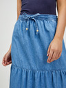 Orsay Blauer Maxirock aus Denim mit Rüschen ORSAY