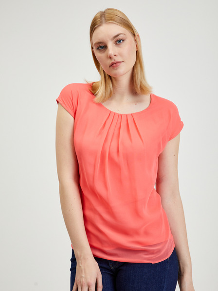Orsay Korallenfarbenes Damen T-Shirt ORSAY