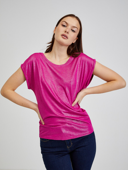 Orsay Dunkelrosa Damen T-Shirt ORSAY
