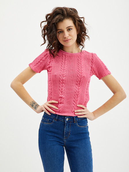 Orsay Rosafarbene Bluse ORSAY