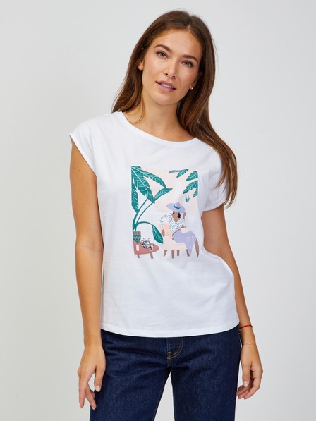 Orsay Weißes Damen-T-Shirt ORSAY