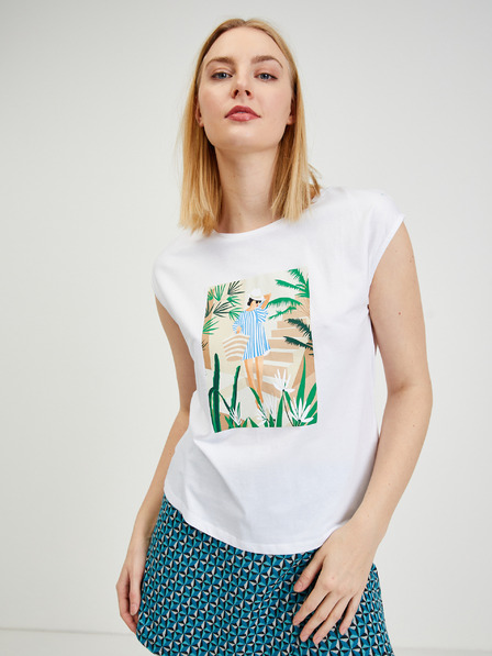 Orsay Weißes Damen-T-Shirt ORSAY