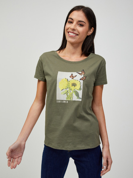 Orsay Khaki-T-Shirt mit Print von ORSAY