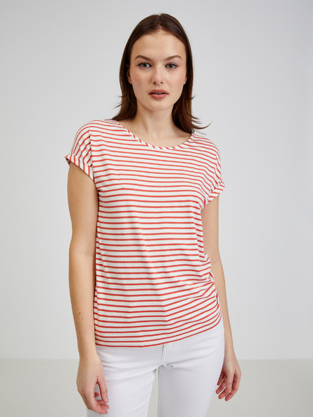 Orsay Rot-weiß gestreiftes Damen T-Shirt ORSAY