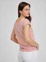 Orsay Rot-weiß gestreiftes Damen T-Shirt ORSAY