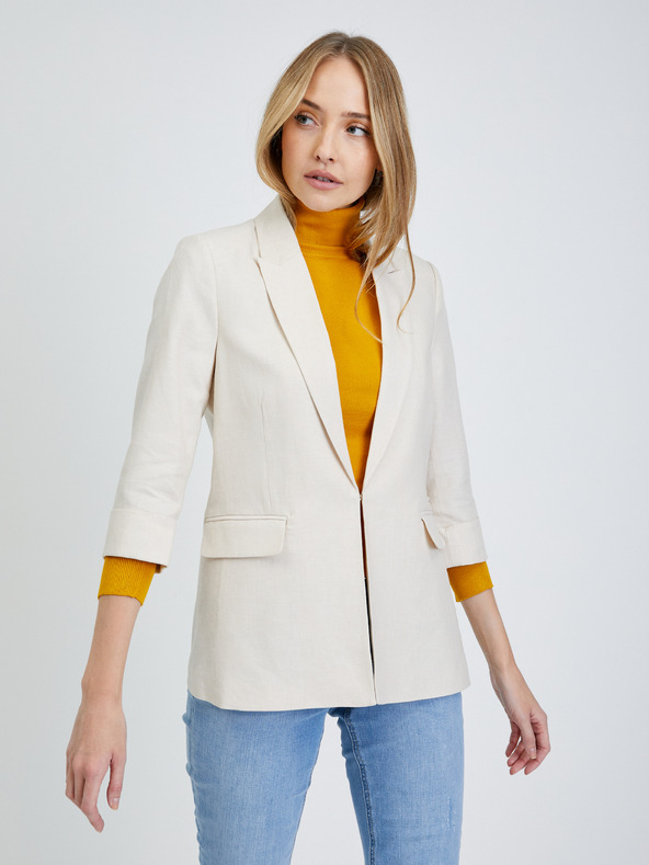 Orsay Beiges Leinenblazer ORSAY