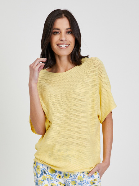 Orsay Gelber leichter Pullover ORSAY
