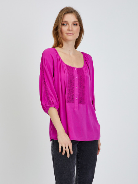 Orsay Dunkelrosa Bluse ORSAY