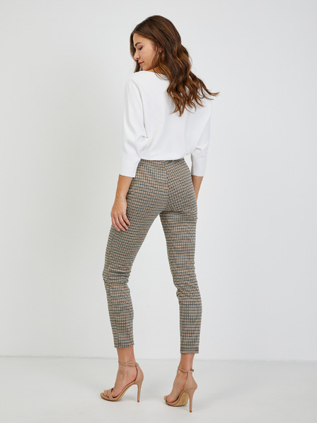 Orsay Beige gemusterte Damenhose ORSAY