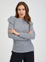 Orsay Schwarz-weiß gemustertes Damen T-Shirt ORSAY