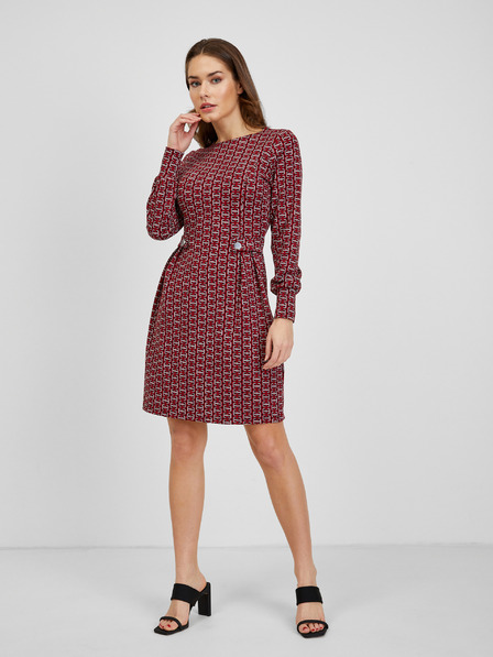 Orsay Rotes gemustertes Kleid für Damen von ORSAY