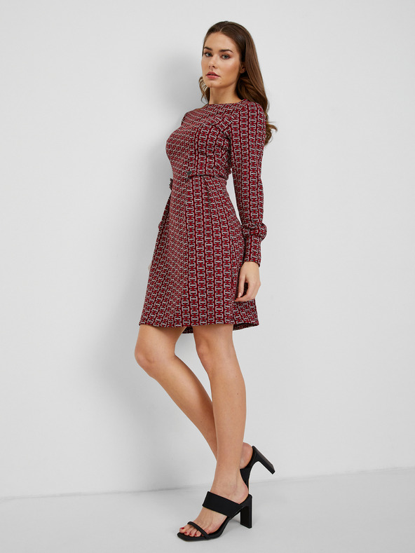 Orsay Rotes gemustertes Kleid für Damen von ORSAY