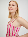 Orsay Beiger-rosafarbener Damen Leinen Overall ORSAY Los Angeles