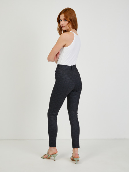 Orsay Dunkelgrau karierte Hose ORSAY