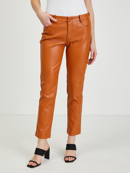 Orsay Braune Damen Lederhose ORSAY