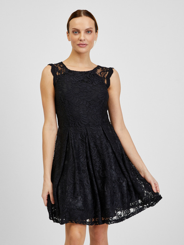 Orsay Schwarzes Damen-Spitzenkleid ORSAY