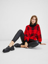 Orsay Schwarz-rot karierter Damenpullover ORSAY