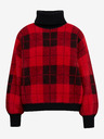 Orsay Schwarz-rot karierter Damenpullover ORSAY
