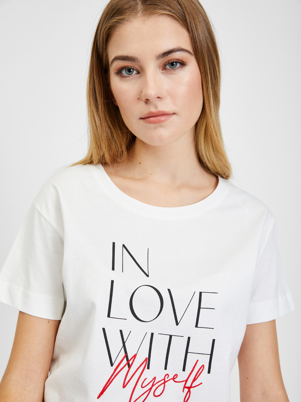 Orsay Weißes Damen T-Shirt ORSAY