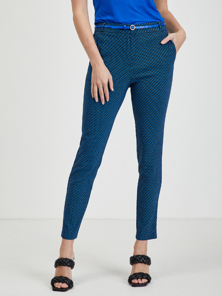 Orsay Schwarz-blau gemusterte Damenhose ORSAY