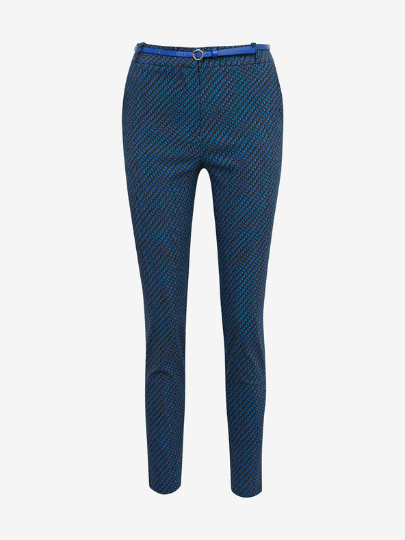 Orsay Schwarz-blau gemusterte Damenhose ORSAY