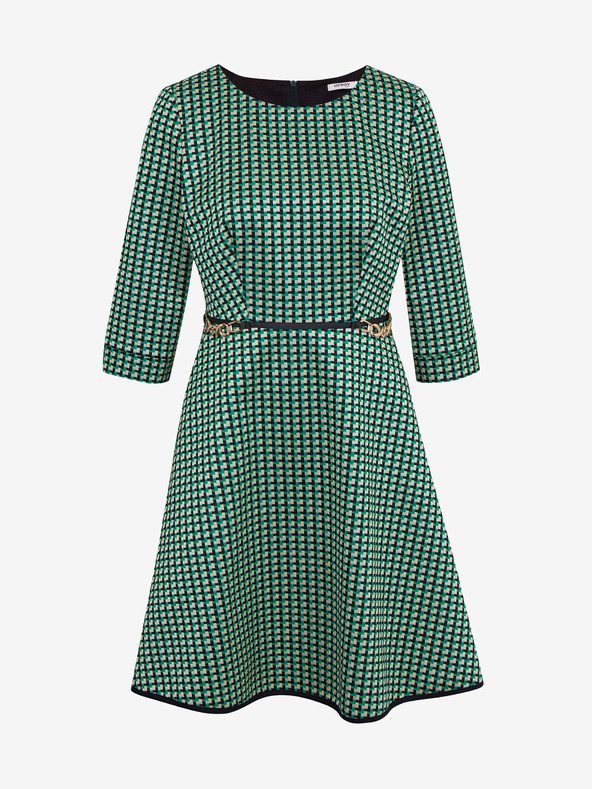 Orsay Grünes gemustertes Damenkleid ORSAY