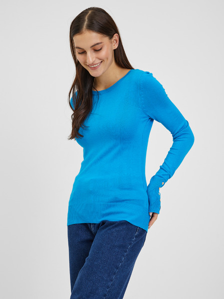Orsay Blauer leichter Damen-Pullover ORSAY