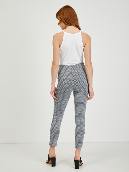 Orsay Weiß und schwarz gemusterte ORSAY-Hose für Damen
