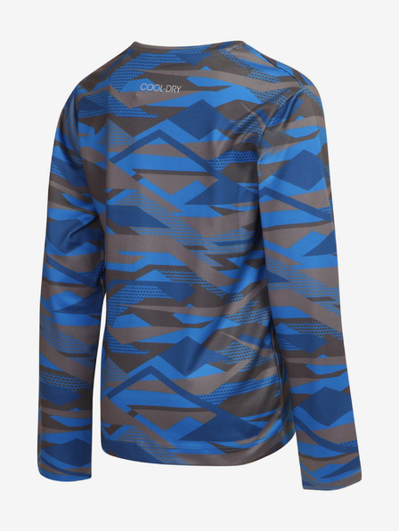ALPINE PRO Alpine Pro Danzo graues und blaues schnell trocknendes T-Shirt für Jungen