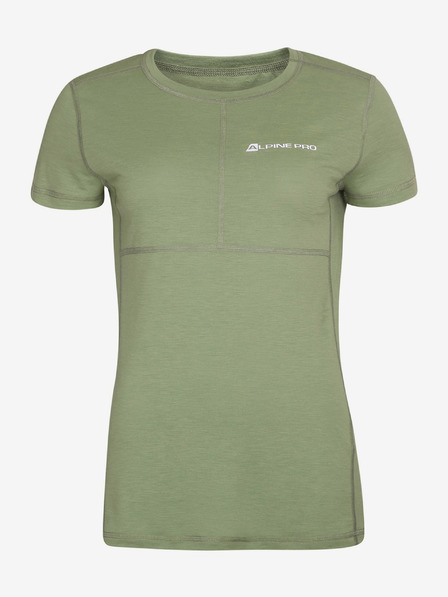 ALPINE PRO Damen-Shirt aus Merinowolle ALPINE PRO HURA grün