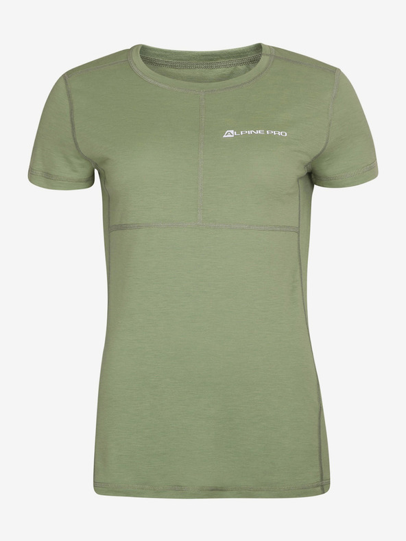 ALPINE PRO Damen-Shirt aus Merinowolle ALPINE PRO HURA grün