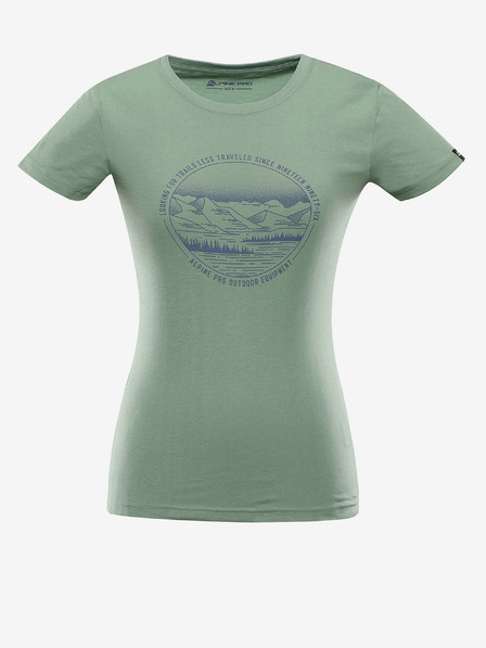 ALPINE PRO Schnell trocknendes Damen-Shirt ALPINE PRO GIDDELA grün