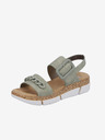 Rieker Khaki Damen Plateausandalen Rieker