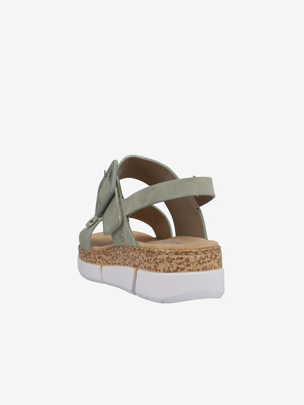 Rieker Khaki Damen Plateausandalen Rieker