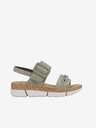Rieker Khaki Damen Plateausandalen Rieker