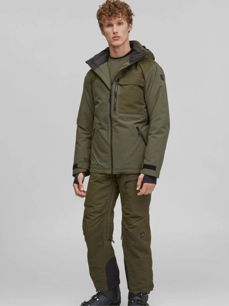 O'Neill Khakifarbene O'Neill Utlty Ski-/Snowboardjacke für Herren