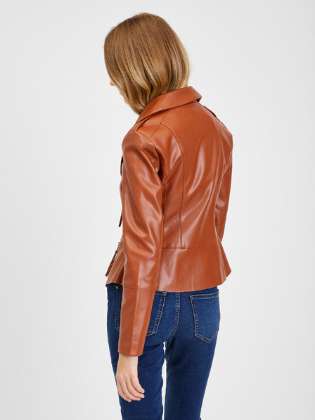Orsay Braune Damen Lederjacke ORSAY