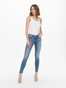 ONLY Blaue Skinny Fit Jeans für Damen mit Stickereieffekt ONLY Blush