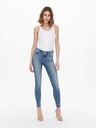 ONLY Blaue Skinny Fit Jeans für Damen mit Stickereieffekt ONLY Blush