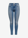 ONLY Blaue Skinny Fit Jeans für Damen mit Stickereieffekt ONLY Blush