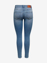 ONLY Blaue Skinny Fit Jeans für Damen mit Stickereieffekt ONLY Blush