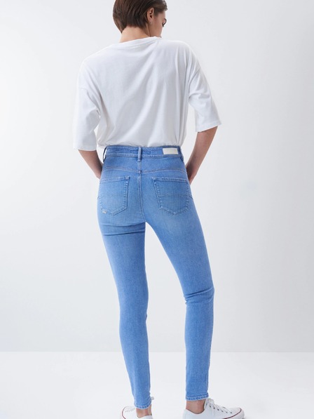 Salsa Jeans Blaue Damen-Skinny Fit Ripped Jeans Salsa Jeans Secret Glamour