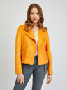 Orsay Orangefarbene Damen Wildlederjacke ORSAY