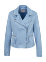 Orsay Hellblaue Damen-Lederjacke in Wildleder-Optik von ORSAY