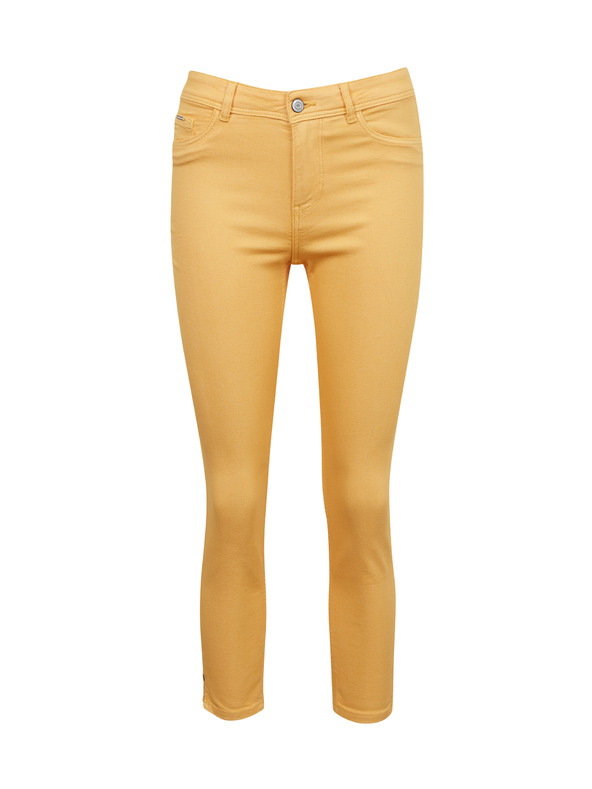 Orsay Orangefarbene Damen-Cropped Skinny Fit Jeans ORSAY
