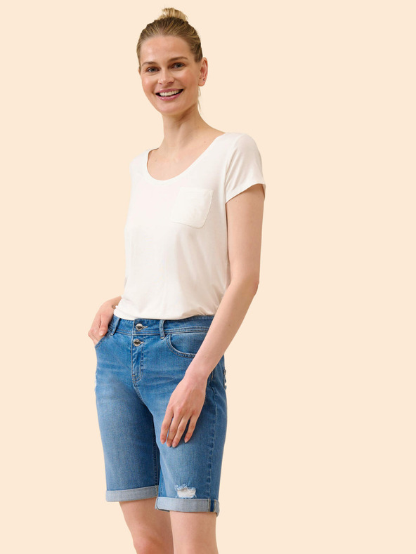 Orsay Blaue Jeansshorts im Used-Look ORSAY