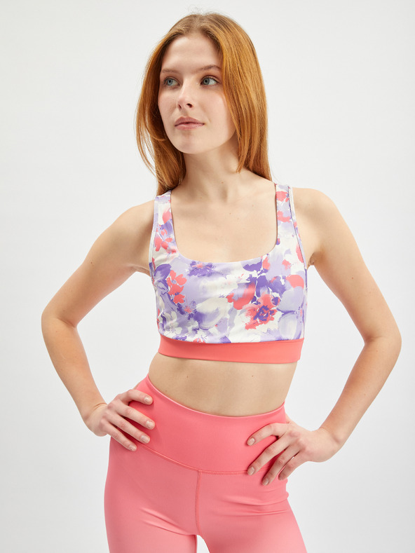 Orsay Hellvioletter Damen-Sport-BH mit Blumenmuster ORSAY