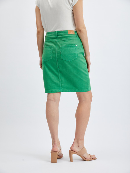 Orsay Grüner Damen-Jeansrock ORSAY