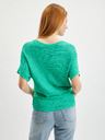 Orsay Hellgrüner Damen-Kurzarmpullover ORSAY