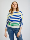 Orsay Blau- und cremefarbener gestreifter Damenpullover ORSAY